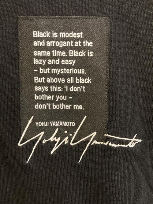 YOHJI YAMAMOTO（ヨウジヤマモト）YOHJI YAMAMOTO (ヨウジヤマモト) New Era (ニューエラ) YY LABEL LOGOラベルロゴパーカー　HE-T94-088 ブラック サイズ:４の古着・服飾アイテム