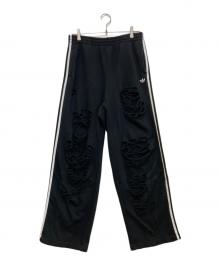 adidas（アディダス）の古着「ダメージ加工スウェットパンツ」｜ブラック