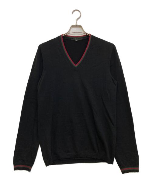 GUCCI（グッチ）GUCCI (グッチ) ニット　243657 Z7544 ブラック サイズ:Mの古着・服飾アイテム