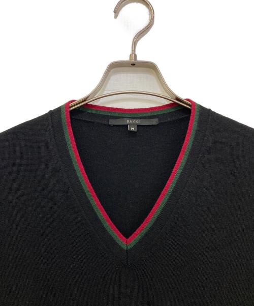 GUCCI（グッチ）GUCCI (グッチ) ニット　243657 Z7544 ブラック サイズ:Mの古着・服飾アイテム