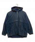 GOODENOUGHグットイナフ）の古着「90`s ハーフジッププルオーバー」｜ネイビー