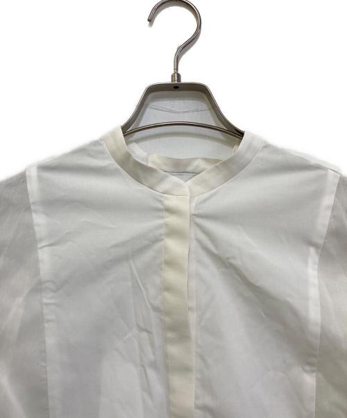 UNITED ARROWS（ユナイテッドアローズ）UNITED ARROWS (ユナイテッドアローズ) シアー コンビ フレア シャツ ホワイト サイズ:不明(実寸をご参考下さい)の古着・服飾アイテム
