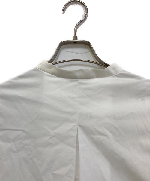 UNITED ARROWS（ユナイテッドアローズ）UNITED ARROWS (ユナイテッドアローズ) シアー コンビ フレア シャツ ホワイト サイズ:不明(実寸をご参考下さい)の古着・服飾アイテム