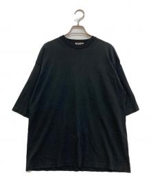AURALEE（オーラリー）の古着「SUPER HARD TWIST HIGH GAUGE KNIT TEE　A20ST03HT」｜ブラック