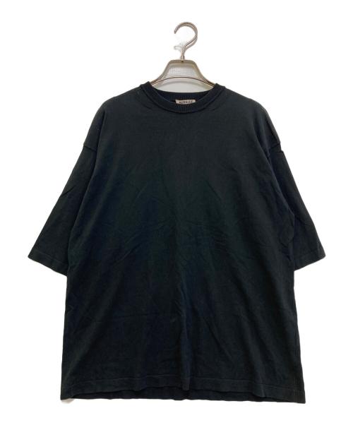 AURALEE（オーラリー）AURALEE (オーラリー) SUPER HARD TWIST HIGH GAUGE KNIT TEE　A20ST03HT ブラック サイズ:3の古着・服飾アイテム