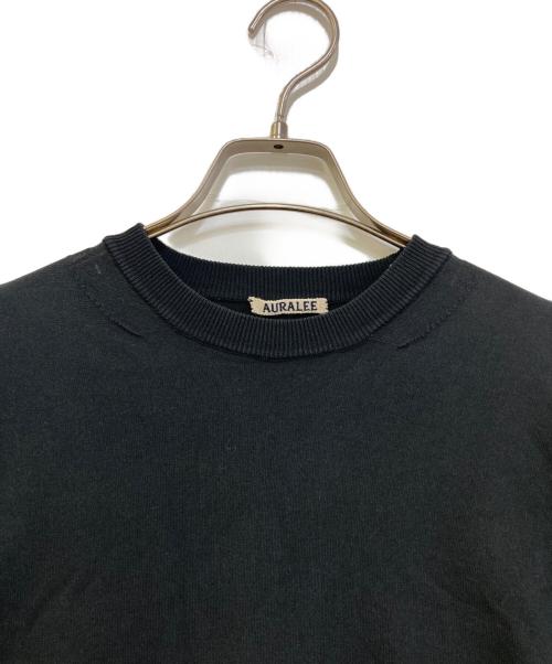 AURALEE（オーラリー）AURALEE (オーラリー) SUPER HARD TWIST HIGH GAUGE KNIT TEE　A20ST03HT ブラック サイズ:3の古着・服飾アイテム