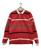 SUPREMEシュプリーム）の古着「stripes rugby」｜レッド