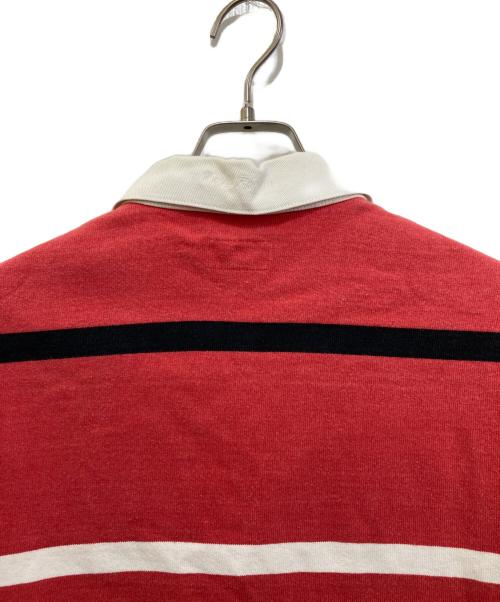 SUPREME（シュプリーム）SUPREME (シュプリーム) stripes rugby レッド サイズ:Lの古着・服飾アイテム