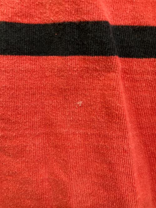 SUPREME（シュプリーム）SUPREME (シュプリーム) stripes rugby レッド サイズ:Lの古着・服飾アイテム