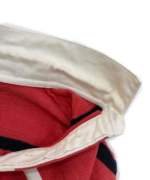 SUPREME（シュプリーム）SUPREME (シュプリーム) stripes rugby レッド サイズ:Lの古着・服飾アイテム