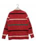 SUPREME (シュプリーム) stripes rugby レッド サイズ:L：10000円