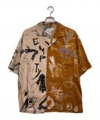 DOMREBELドムレーベル）の古着「DUPLEX SHIRT」｜ブラウン