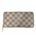 LOUIS VUITTON（ルイ ヴィトン）の古着「ダミエアズール ジッピーウォレット」｜アイボリー