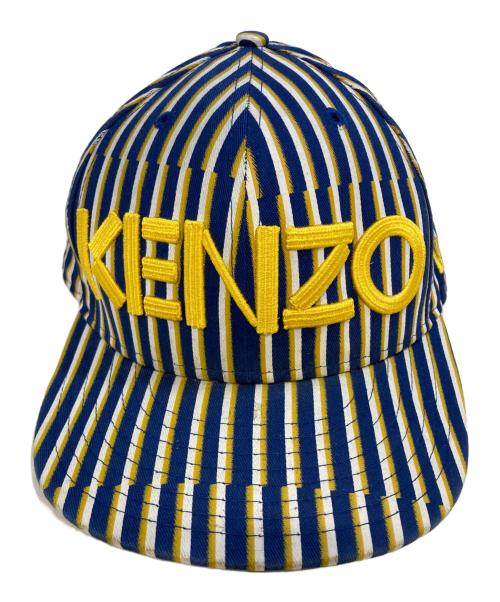 KENZO（ケンゾー）KENZO (ケンゾー) New Era (ニューエラ) キャップ イエロー×ブルーの古着・服飾アイテム
