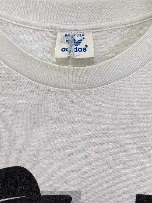 adidas（アディダス）adidas (アディダス) 80`sプリントTシャツ ホワイト サイズ:Lの古着・服飾アイテム
