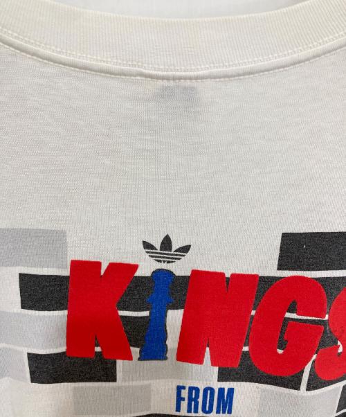 adidas（アディダス）adidas (アディダス) 80`sプリントTシャツ ホワイト サイズ:Lの古着・服飾アイテム