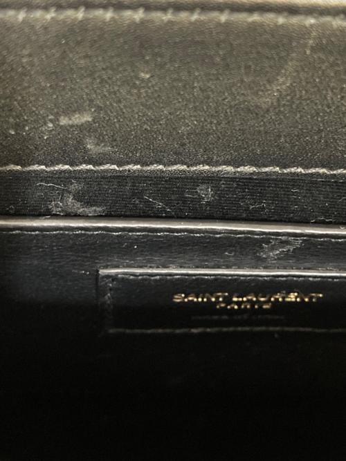 Saint Laurent Paris（サンローランパリ）Saint Laurent Paris (サンローランパリ) オールオーバー ロゴエンボス トートバッグ　715201 ブラックの古着・服飾アイテム
