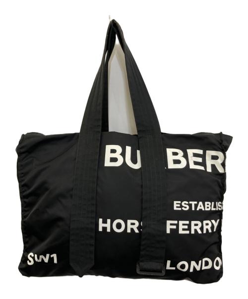 BURBERRY（バーバリー）BURBERRY (バーバリー) ホースフェリープリント トートバッグ　8014547 ブラックの古着・服飾アイテム