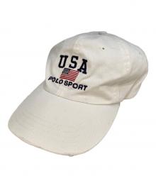 POLO SPORT（ポロスポーツ）の古着「キャップ」｜ホワイト