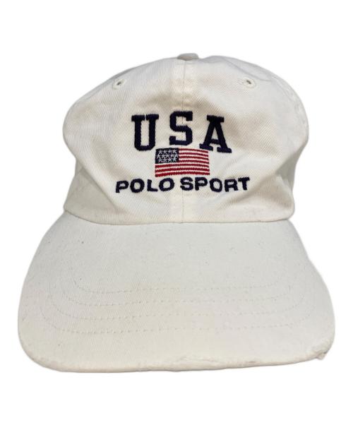 POLO SPORT（ポロスポーツ）POLO SPORT (ポロスポーツ) キャップ ホワイトの古着・服飾アイテム