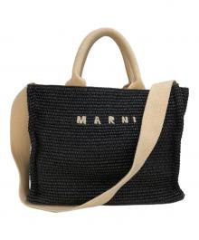 MARNI（マルニ）の古着「イーストウエストトートバッグ　SHMP0077U0」｜ブラック