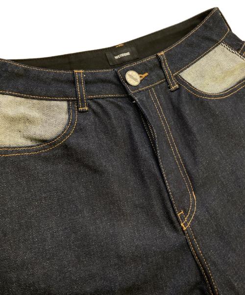 WE11DONE（ウェルダン）WE11DONE (ウェルダン) INDIGO BLUE OVER FIT DENIM PANTS インディゴ サイズ:Mの古着・服飾アイテム