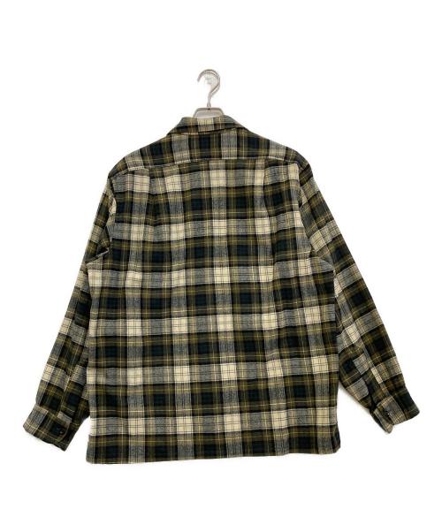 PENDLETON（ペンドルトン）PENDLETON (ペンドルトン) ウールシャツ アイボリー×カーキ サイズ:Ｌの古着・服飾アイテム