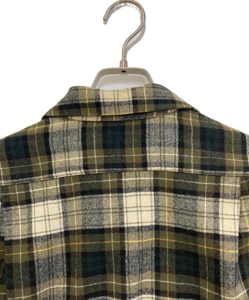 PENDLETON（ペンドルトン）PENDLETON (ペンドルトン) ウールシャツ アイボリー×カーキ サイズ:Ｌの古着・服飾アイテム