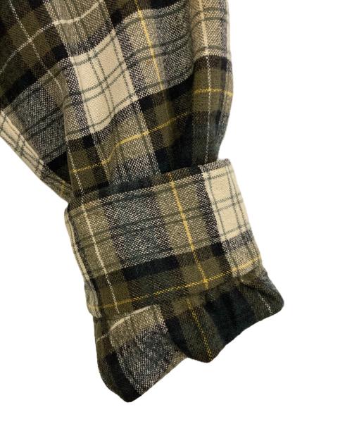 PENDLETON（ペンドルトン）PENDLETON (ペンドルトン) ウールシャツ アイボリー×カーキ サイズ:Ｌの古着・服飾アイテム