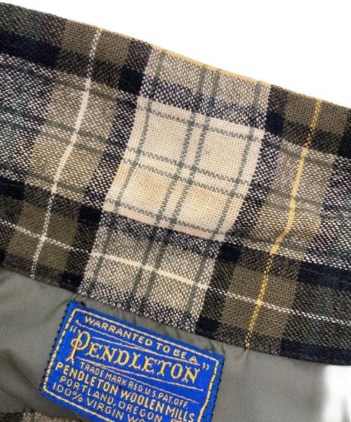 PENDLETON（ペンドルトン）PENDLETON (ペンドルトン) ウールシャツ アイボリー×カーキ サイズ:Ｌの古着・服飾アイテム