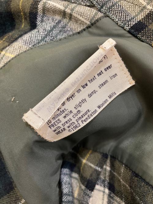 PENDLETON（ペンドルトン）PENDLETON (ペンドルトン) ウールシャツ アイボリー×カーキ サイズ:Ｌの古着・服飾アイテム