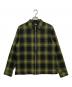 stussy（ステューシー）の古着「zip up shadow plaid shirt　111997」｜グリーン