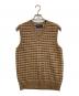 POLO RALPH LAUREN（ポロ・ラルフローレン）の古着「checked cotton cashmere sweater vest」｜ベージュ