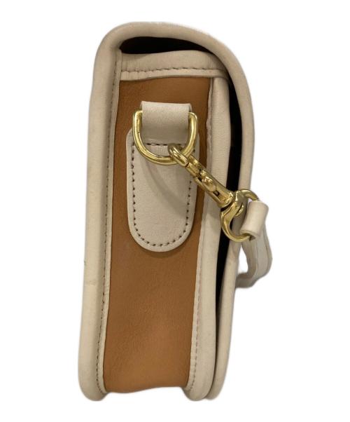 COACH（コーチ）COACH (コーチ) ターンロックレザーショルダーバッグ　9668 ベージュの古着・服飾アイテム