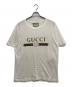 GUCCI（グッチ）の古着「ロゴ ウォッシュドオーバーサイズ Tシャツ　440103」｜ホワイト