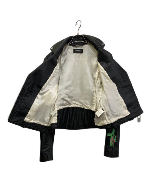 DIESEL（ディーゼル）DIESEL (ディーゼル) レザーライダースジャケット ブラック サイズ:Mの古着・服飾アイテム