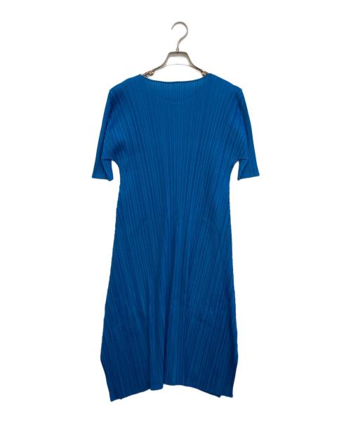 PLEATS PLEASE（プリーツプリーズ）PLEATS PLEASE (プリーツプリーズ) ワンピース ブルー サイズ:4の古着・服飾アイテム