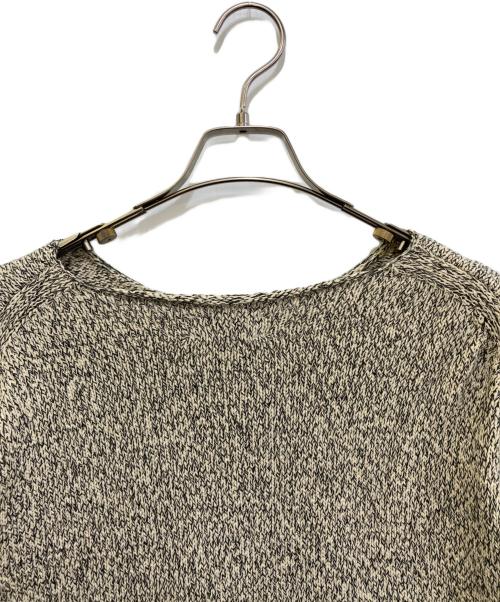 KAGURE（カグレ）KAGURE (カグレ) テープヤーンボートネックニット　GAA6-22M015 アイボリー×ブラック サイズ:FREEの古着・服飾アイテム