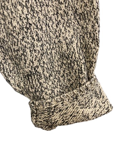 KAGURE（カグレ）KAGURE (カグレ) テープヤーンボートネックニット　GAA6-22M015 アイボリー×ブラック サイズ:FREEの古着・服飾アイテム