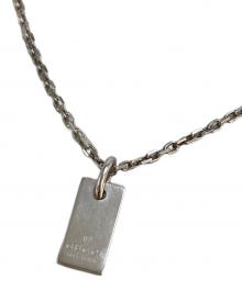 GUCCI（グッチ）の古着「プレートネックレス」｜シルバー