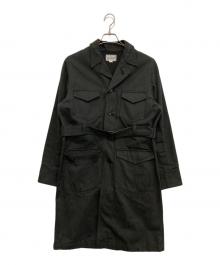 The Blurred CLOTHING（ブラードクロージング）の古着「TWILL COAT」｜ブラック