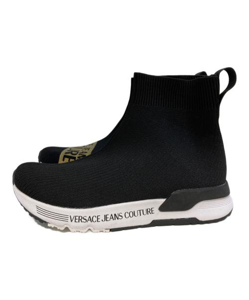 VERSACE JEANS COUTURE（ヴェルサーチ ジーンズクチュール）VERSACE JEANS COUTURE (ヴェルサーチ ジーンズクチュール) ハイカットスニーカー　E0VWASA7 71935 ブラック サイズ:23.4の古着・服飾アイテム