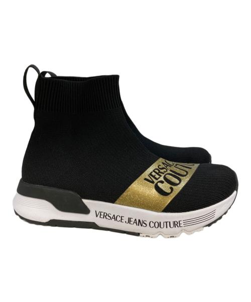 VERSACE JEANS COUTURE（ヴェルサーチ ジーンズクチュール）VERSACE JEANS COUTURE (ヴェルサーチ ジーンズクチュール) ハイカットスニーカー　E0VWASA7 71935 ブラック サイズ:23.4の古着・服飾アイテム