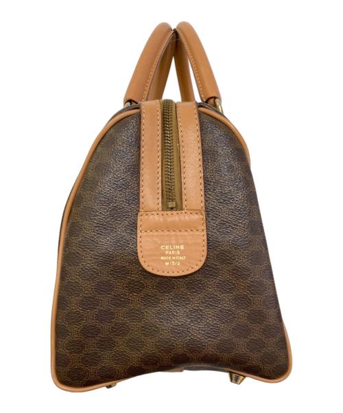 CELINE（セリーヌ）CELINE (セリーヌ) マカダム柄ミニボストンバッグ ブラウンの古着・服飾アイテム
