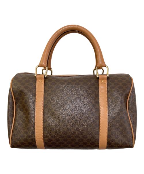 CELINE（セリーヌ）CELINE (セリーヌ) マカダム柄ミニボストンバッグ ブラウンの古着・服飾アイテム