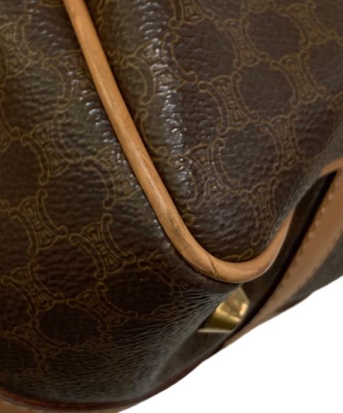 CELINE（セリーヌ）CELINE (セリーヌ) マカダム柄ミニボストンバッグ ブラウンの古着・服飾アイテム