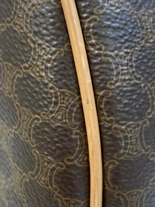 CELINE（セリーヌ）CELINE (セリーヌ) マカダム柄ミニボストンバッグ ブラウンの古着・服飾アイテム