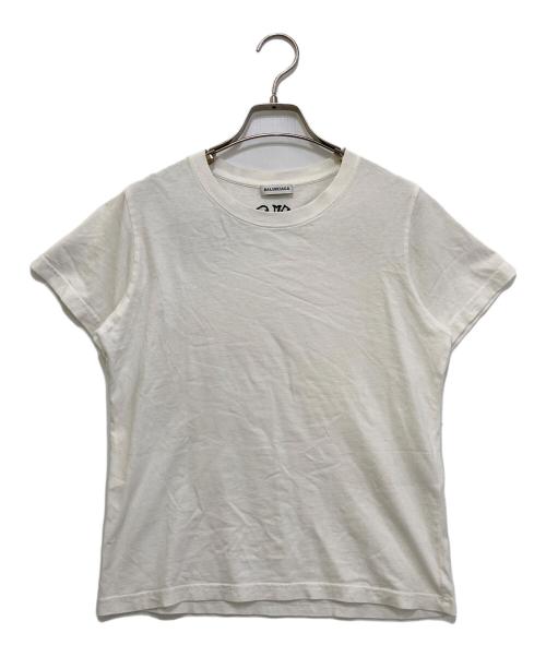 BALENCIAGA（バレンシアガ）BALENCIAGA (バレンシアガ) TATTOO LOGO Tee　NP72530 ホワイト サイズ:Mの古着・服飾アイテム