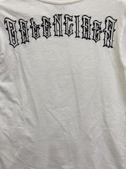 BALENCIAGA（バレンシアガ）BALENCIAGA (バレンシアガ) TATTOO LOGO Tee　NP72530 ホワイト サイズ:Mの古着・服飾アイテム