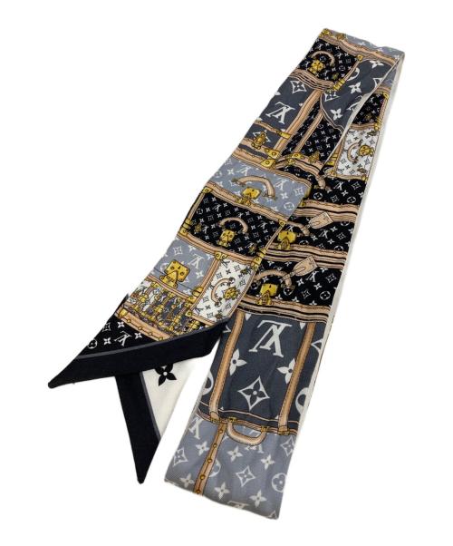 LOUIS VUITTON（ルイ ヴィトン）LOUIS VUITTON (ルイ ヴィトン) スカーフ　M76442 ブラックの古着・服飾アイテム